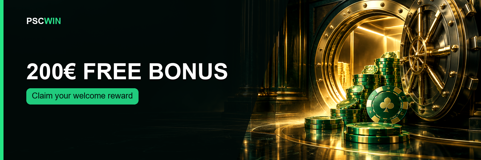 PSCWIN 200€ Free Bonus